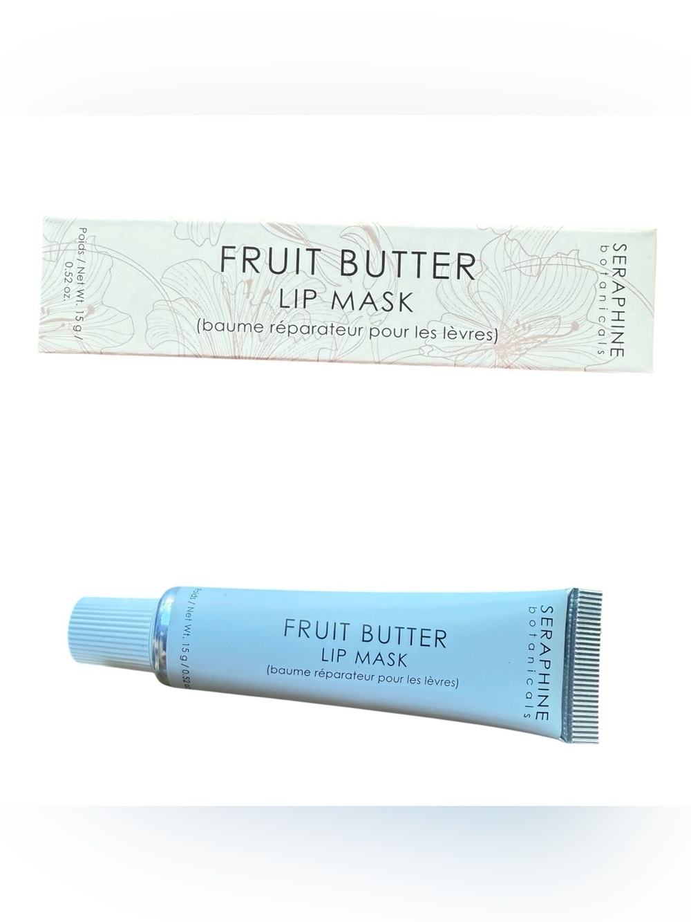 Seraphine Botanicals Fruit Butter Overnight Lip Mask 0.52 OZ Full Size NEW